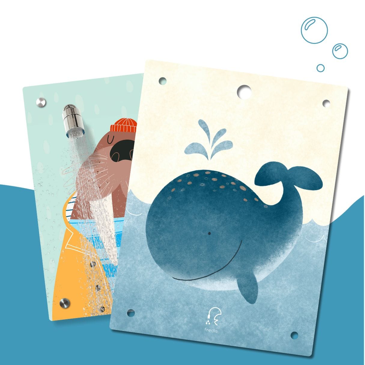 Kinderdusche Walross & Wechselmotiv