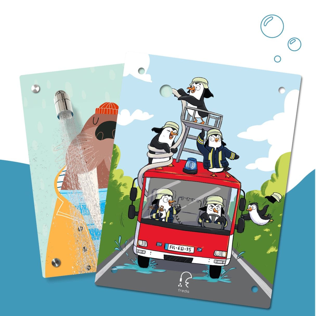 Kinderdusche Walross & Wechselmotiv