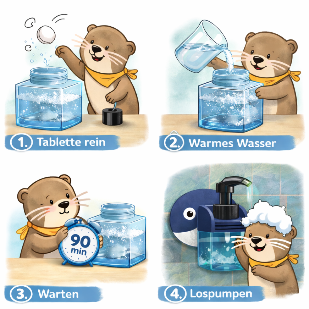 Schaumspender für die Dusche