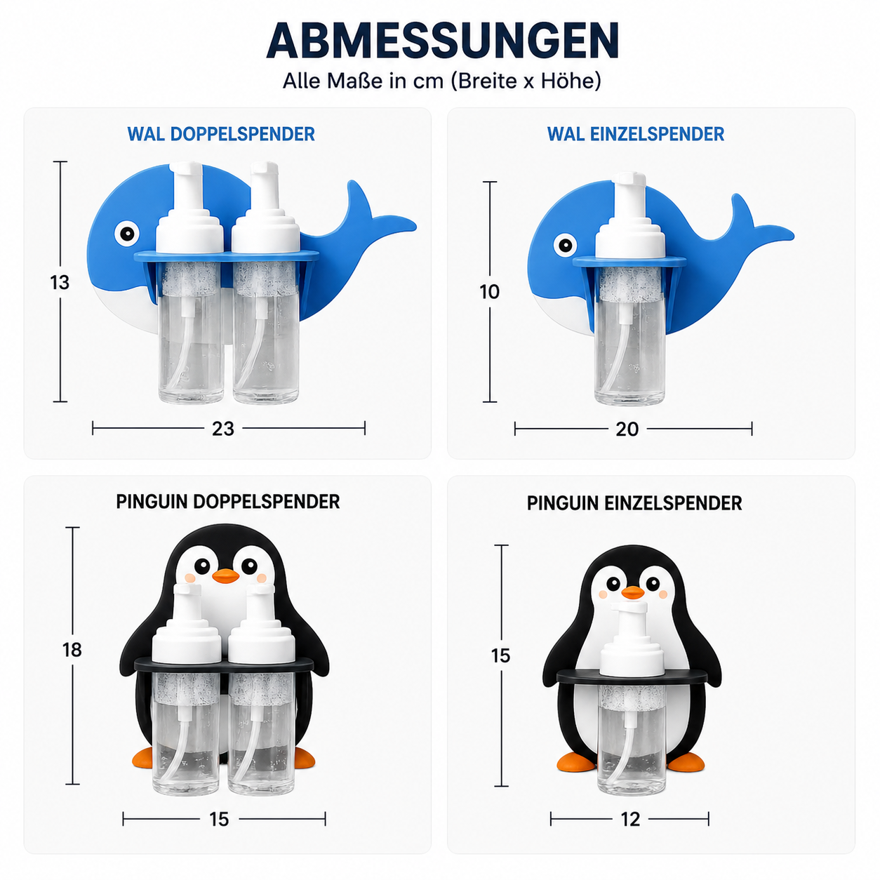 Schaumspender für die Dusche