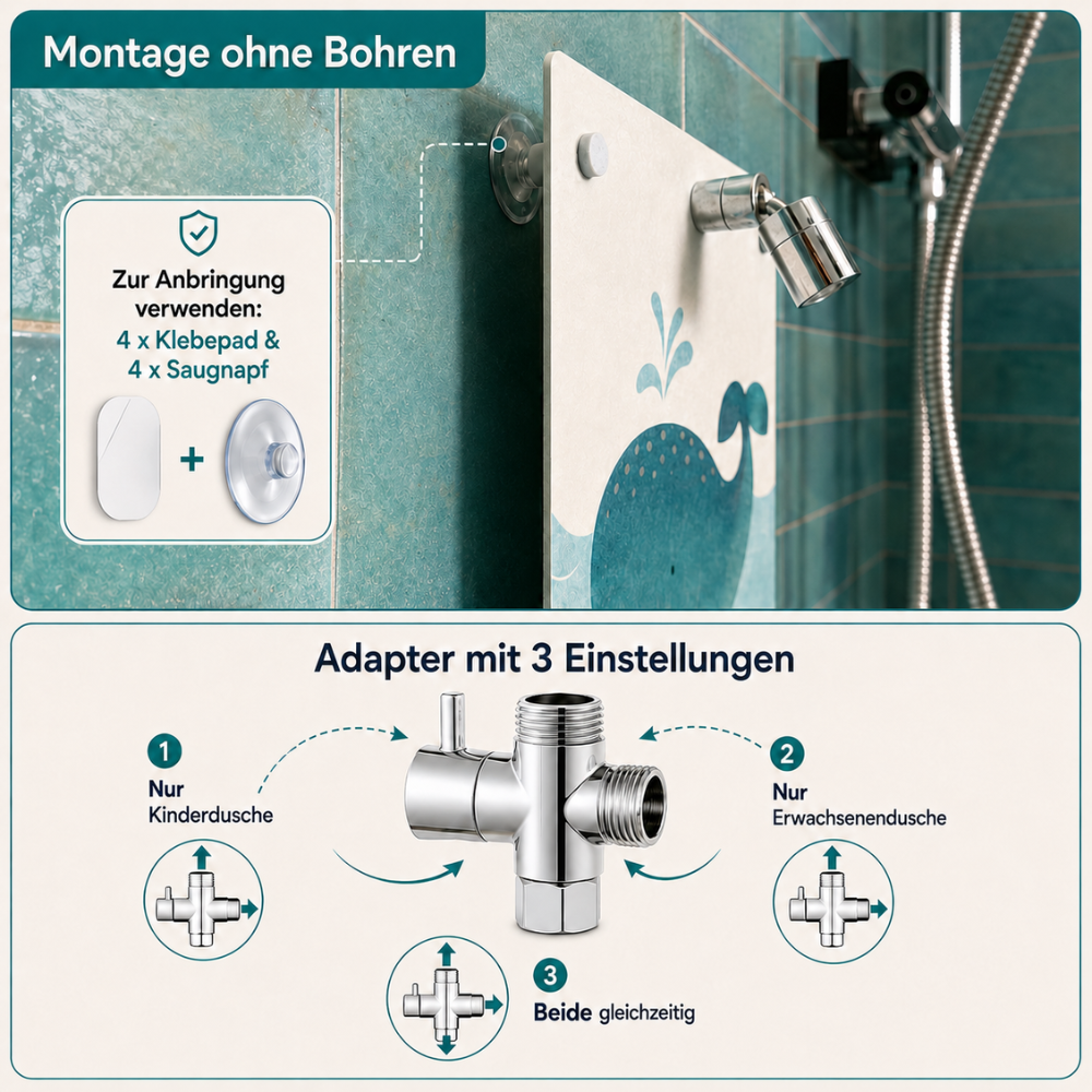 Kinderdusche inkl. Schaumspender