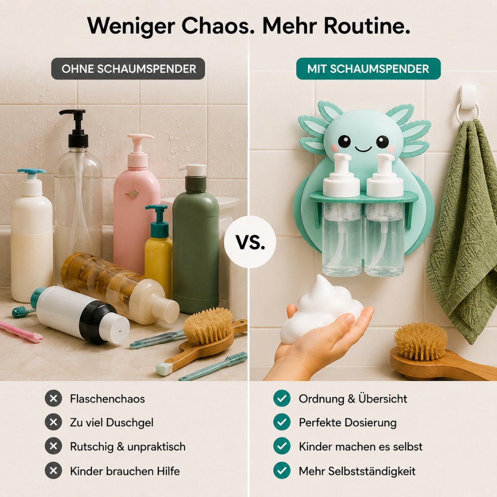 Schaumspender für die Dusche