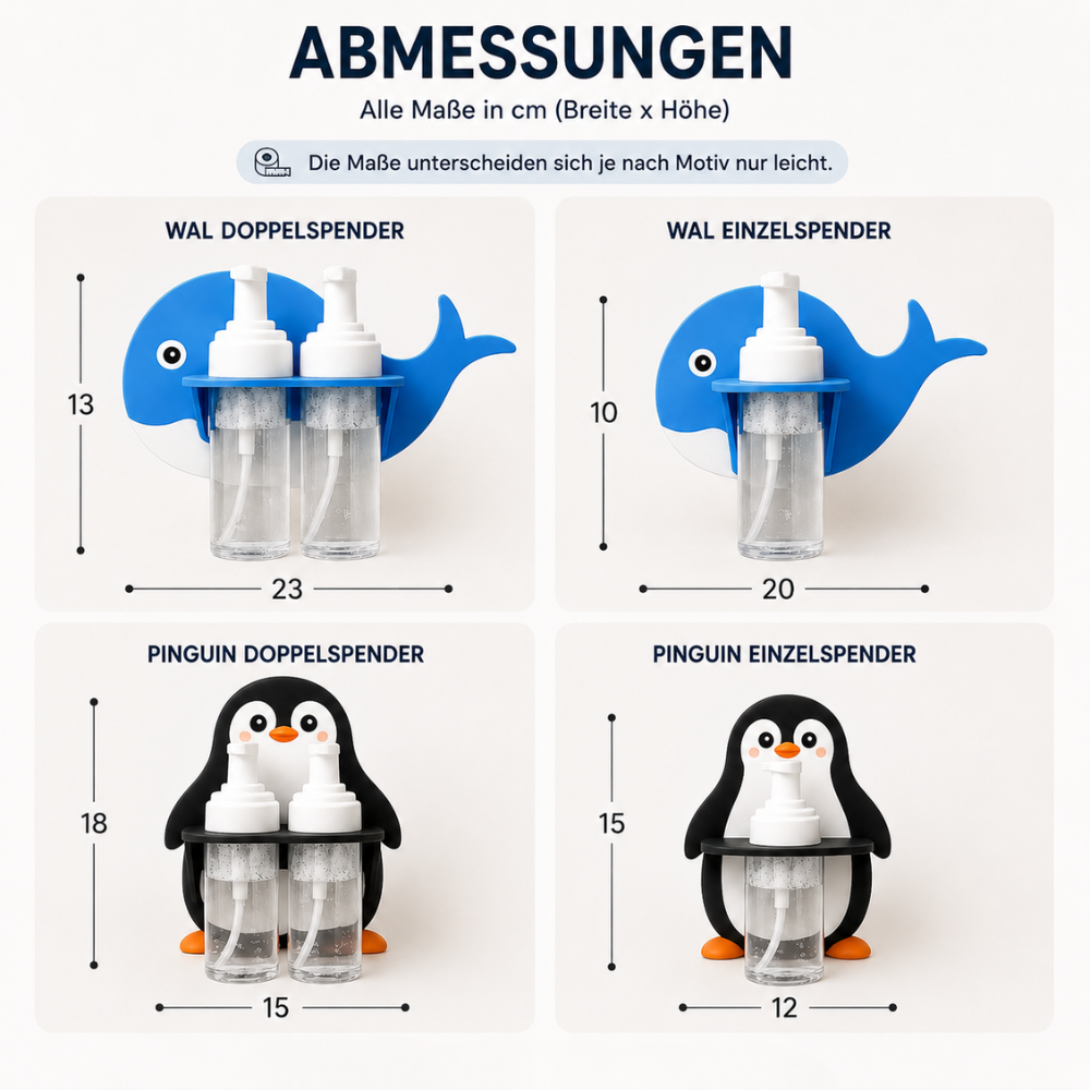 Schaumspender für die Dusche