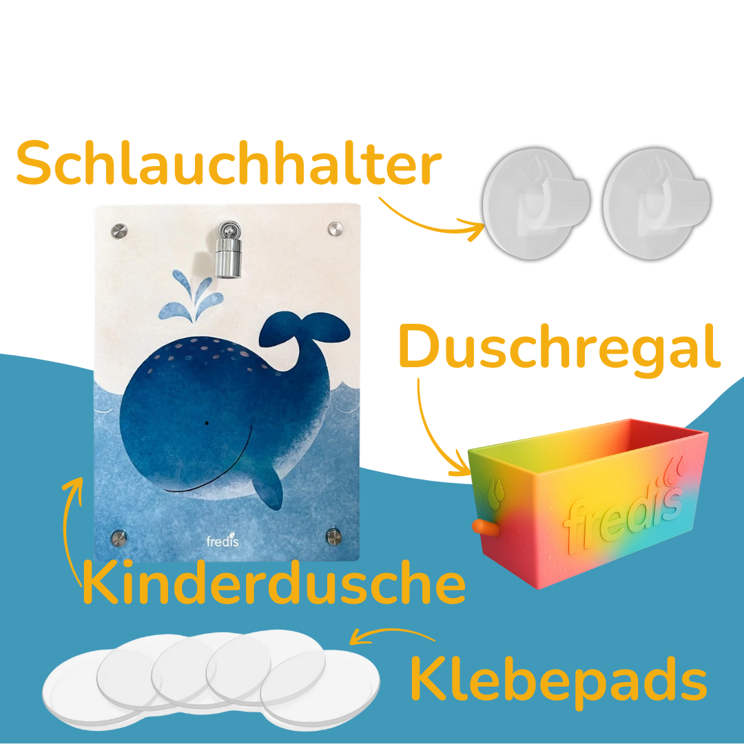 Kinderdusche mit Ordnungs-Set