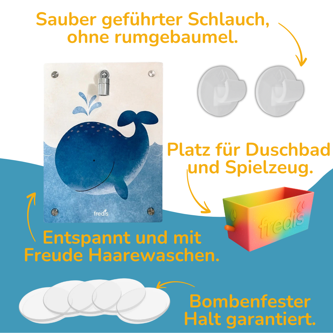 Kinderdusche mit Ordnungs-Set