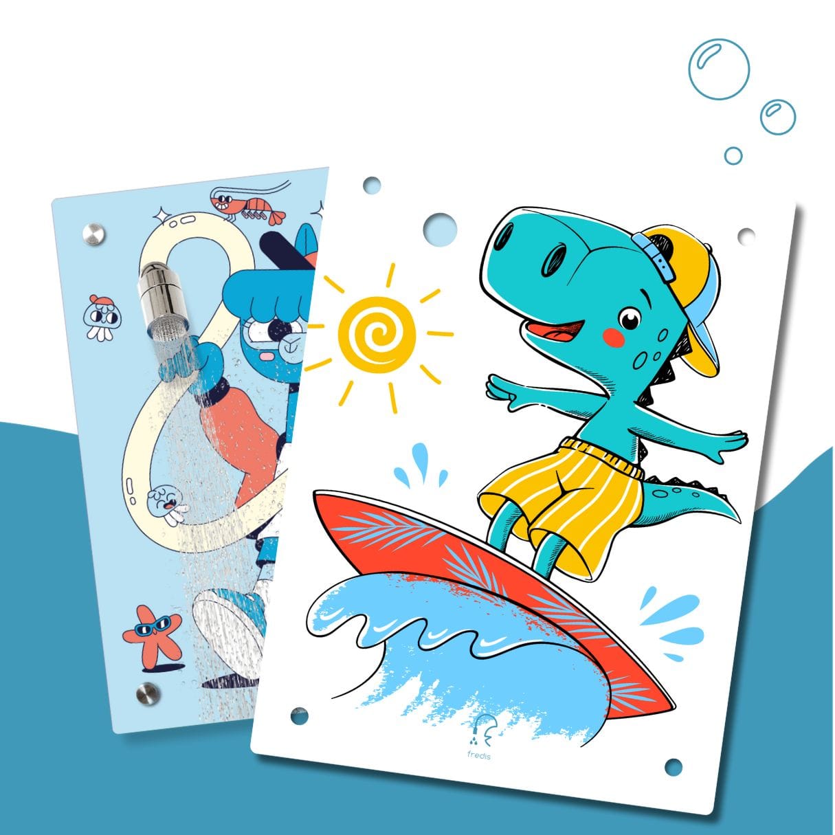 Kinderdusche Alpagua & Wechselmotiv