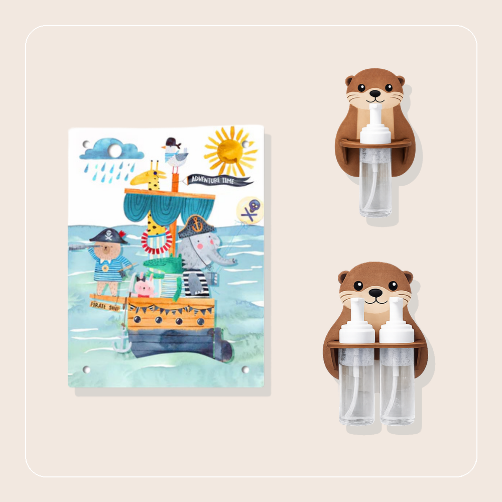 Schaumspender Otter mit Wechselmotiv pirat
