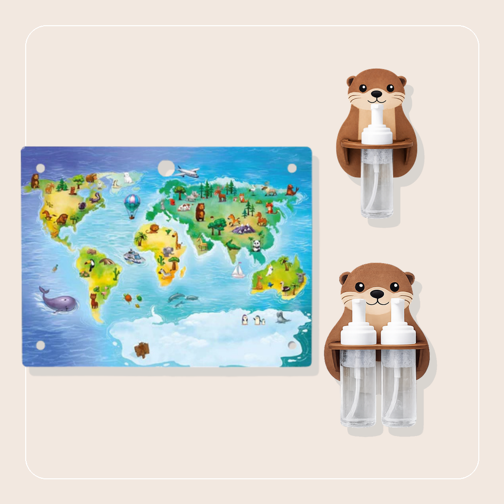 Schaumspender Otter mit Wechselmotiv welt