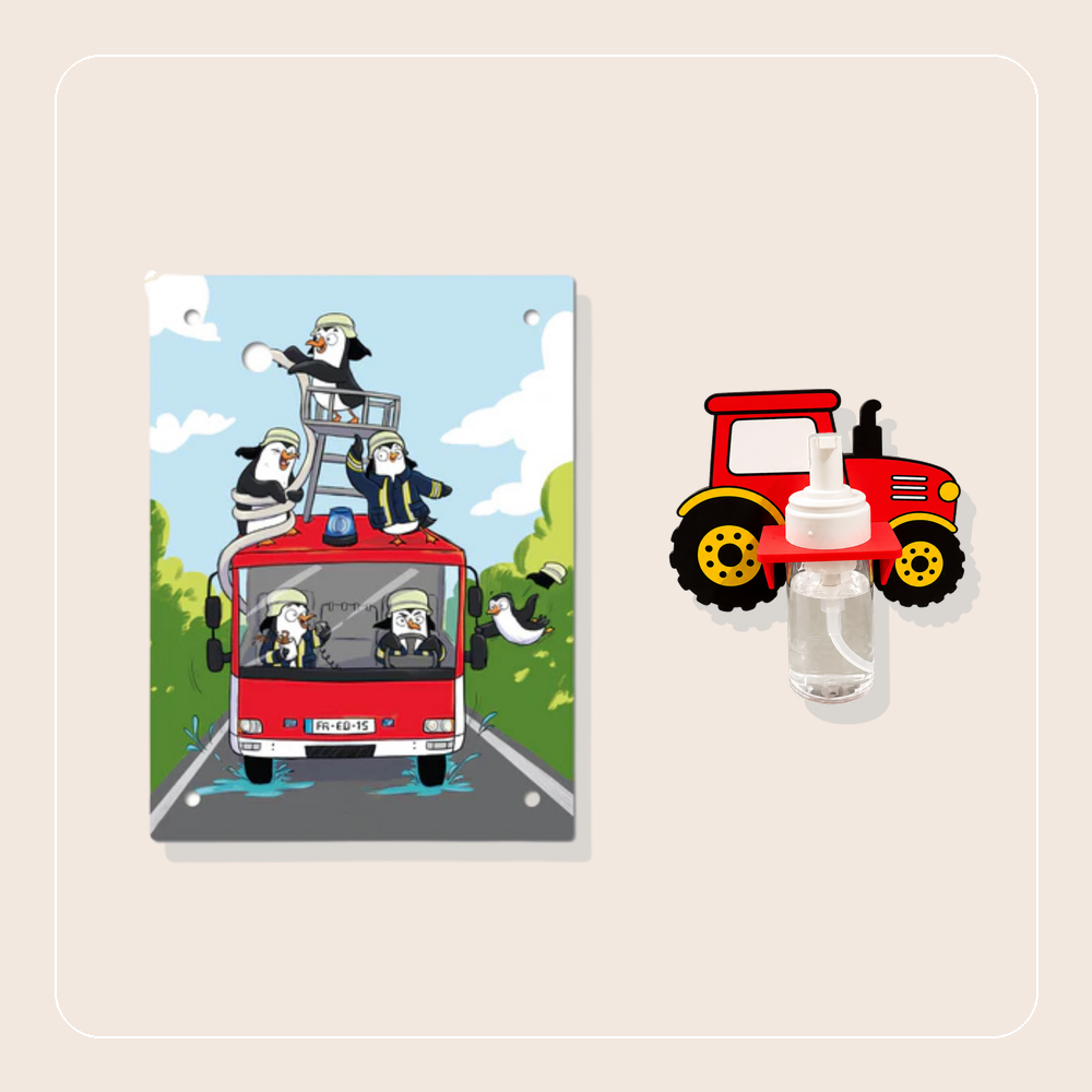Schaumspender Traktor mit Wechselmotiv Feuerwehr