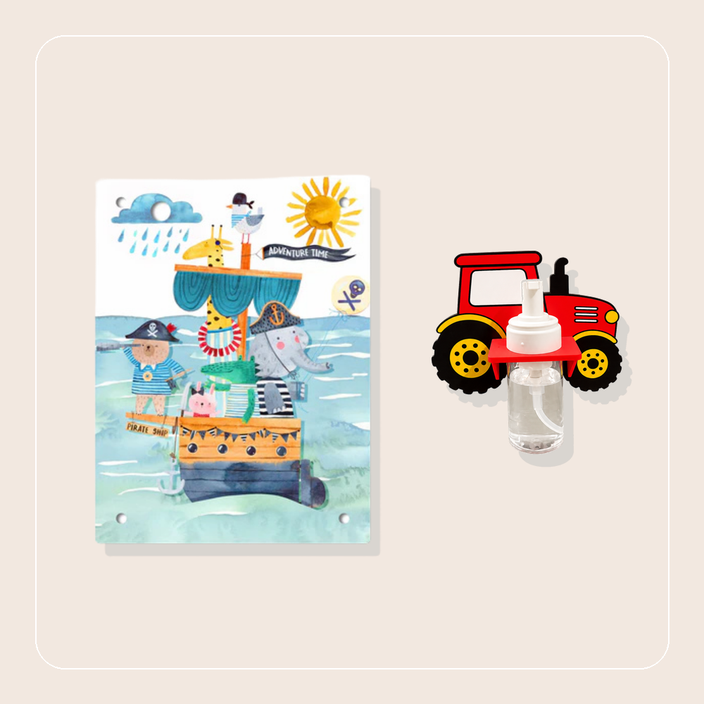Schaumspender Traktor mit Wechselmotiv Piratenschiff