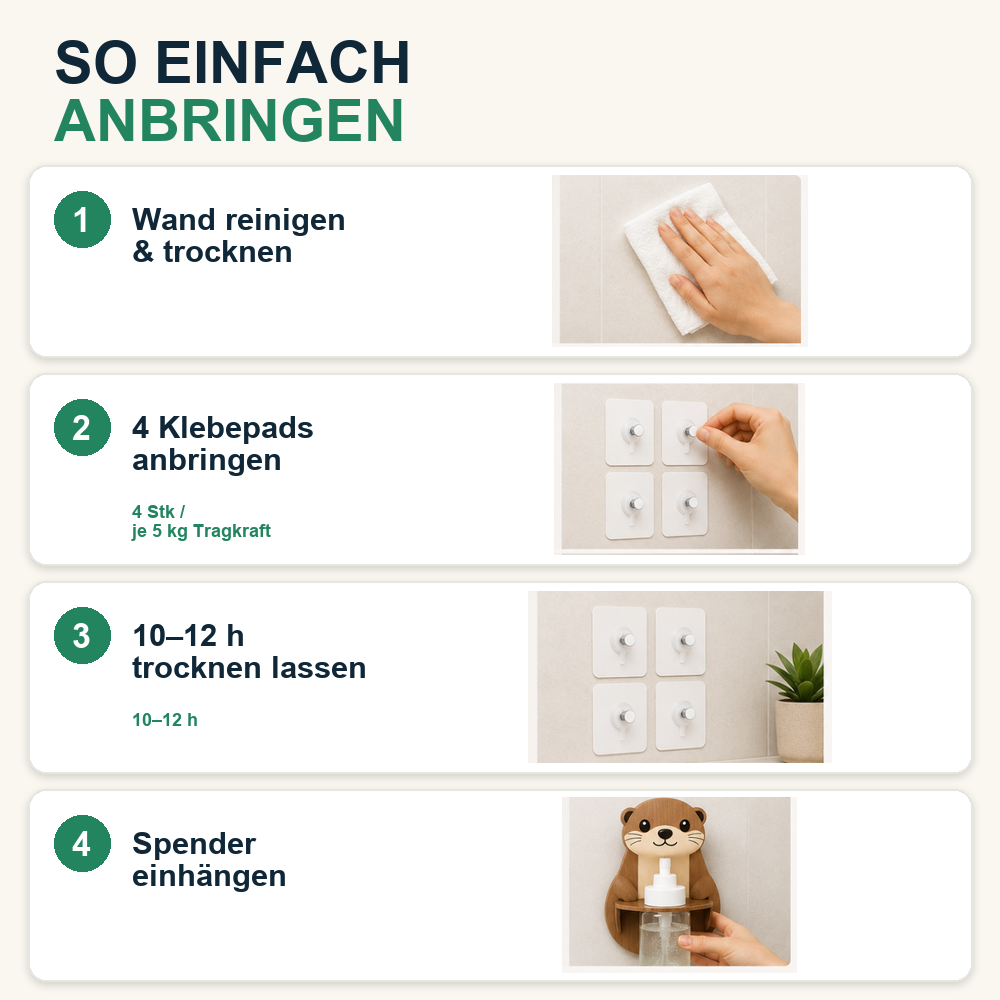 Seifenspender Galerie: So einfach anbringen