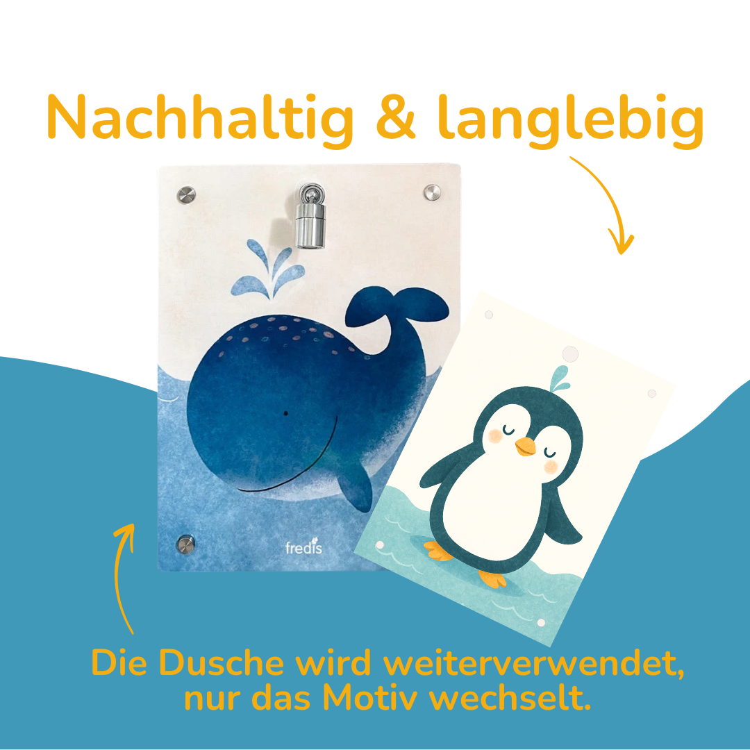 Wechselmotive für Kinderdusche